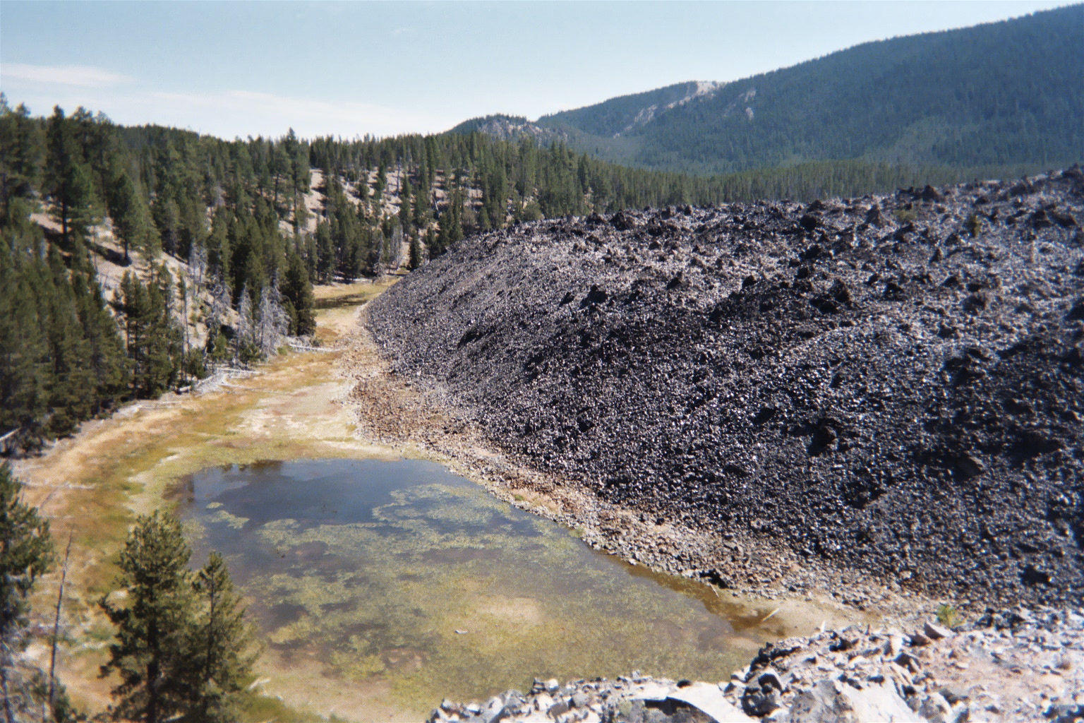 Big Obsidian Flow at Newberry National Volcanic Monument in Central Oregon