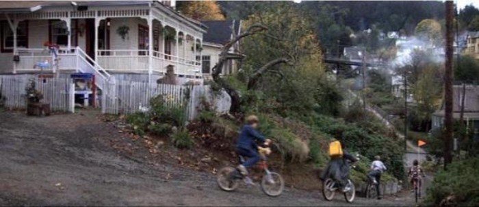 The Goonies house on a hillside in Astoria