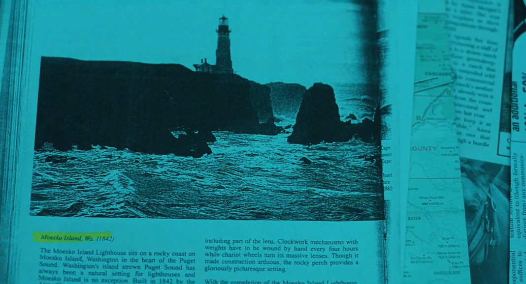 Visual-effects view of the Moesko Island lighthouse in The Ring