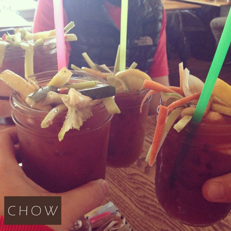 A Bloody Mary at CHOW in Bend, Oregon