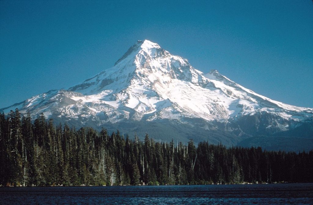 Mount Hood from Mirror Lake, 1985