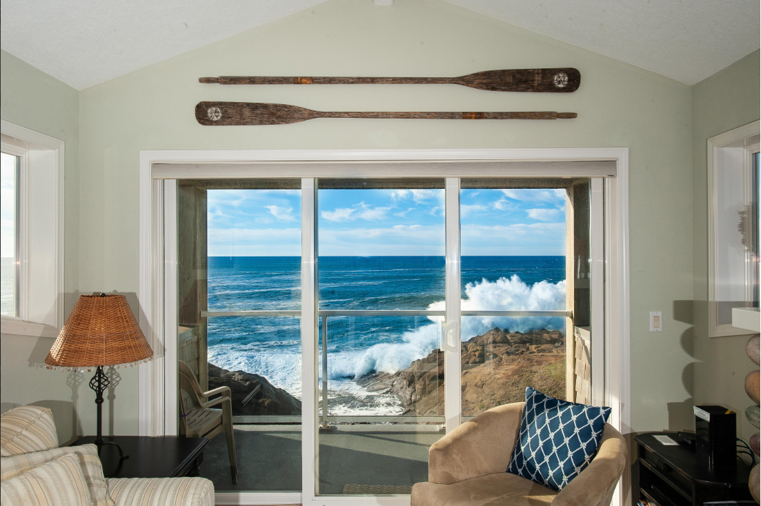 This Depoe Bay Home Has Incredible Sunset Views Of The Pacific Ocean!