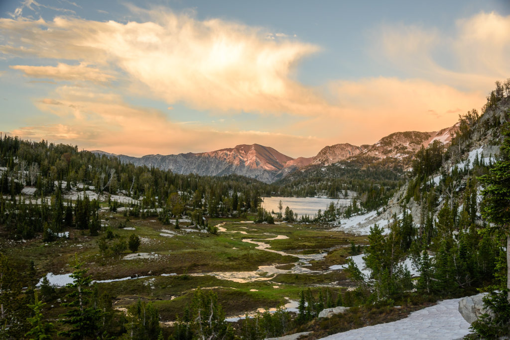 Sunset in the Wallowas, Oregon