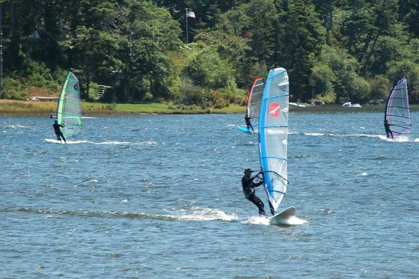Floras Lake Windsurfing.