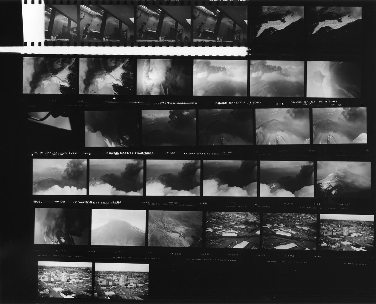 Mt. St. Helens, Volcanic Eruption, May 18 1980, Final Images, Robert Landsburg, Reid Blackburn, Contact Sheet, Photographers Who Died, Legacy, History, Washington State, David Johnston, Updated 2026