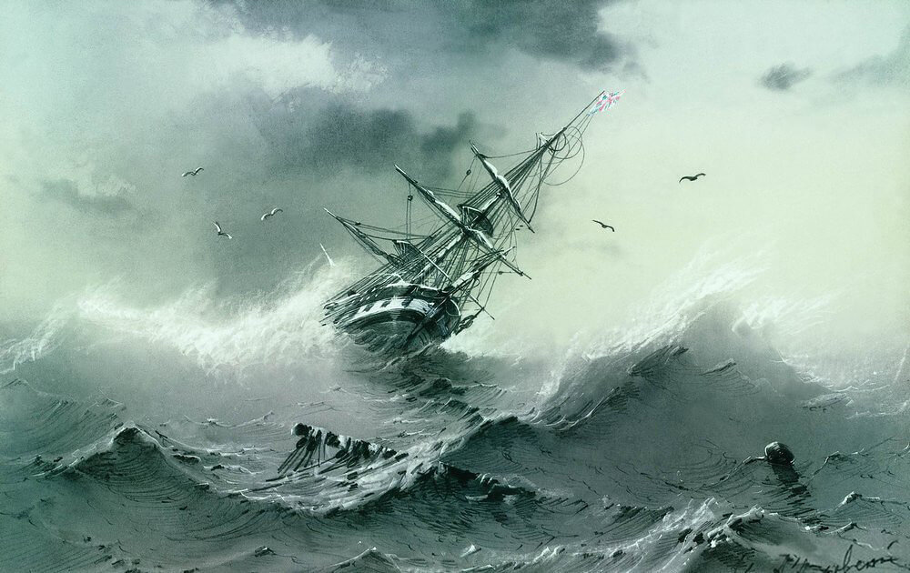 22251289636_e039b3b542_b Shipwreck in sea