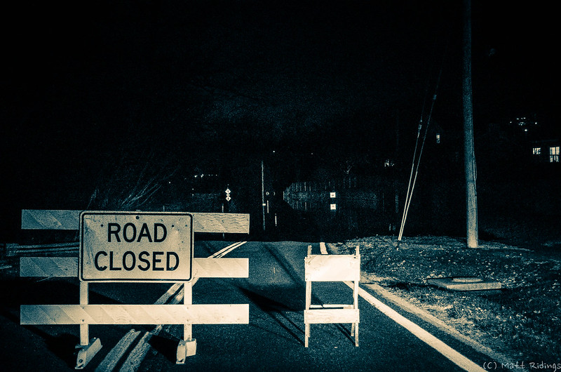 Flooded road