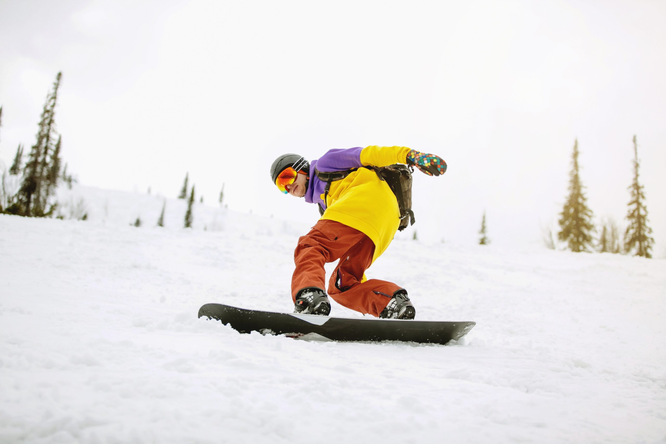 Snowboarder Oregon Timberline Lodge Snowboarding
