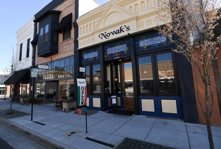 Photo via the Novak’s Facebook page. The outside of Novak's restaurant in daylight.