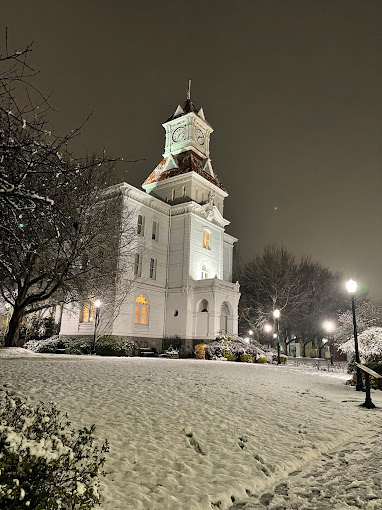 courthouse in winter