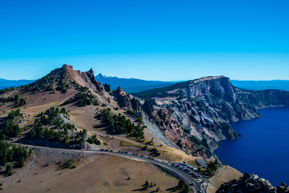 watchman peak trail distance, rim village