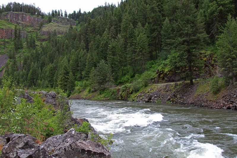 Wild and Scenic Wallowa River along the Eagle Cap train route