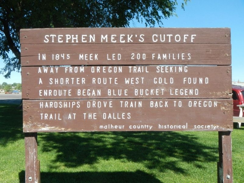 meeks cutoff, malheur county, eastern oregon, history, 1845