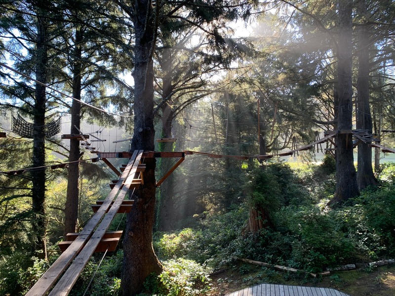Salishan Aerial Park in Gleneden Beach near Lincoln City.