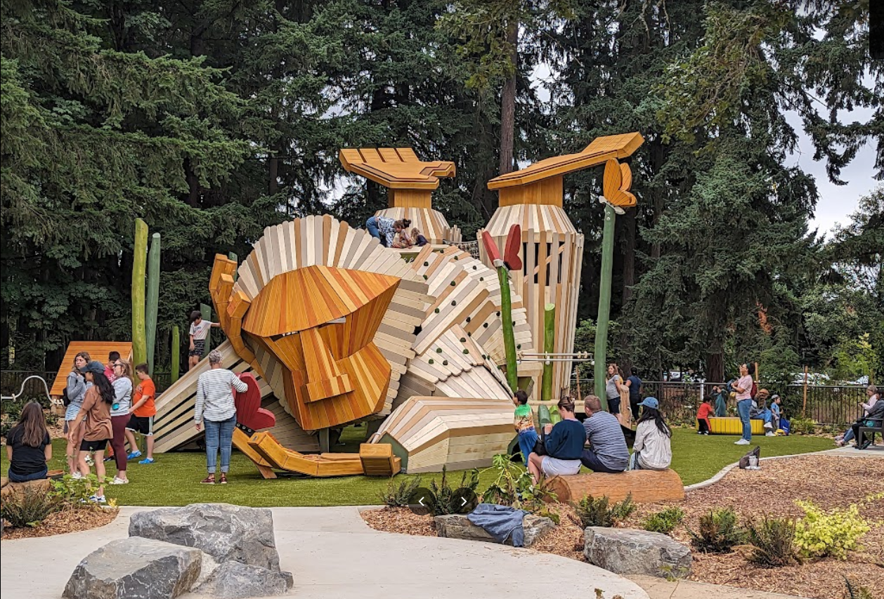 Screenshot-2023-08-30-082639 hidden creek park west, hillsboro, oregon, new park, friendly giant, wooden play structure, inclusive, beautiful places, climbing, family fun, things to do