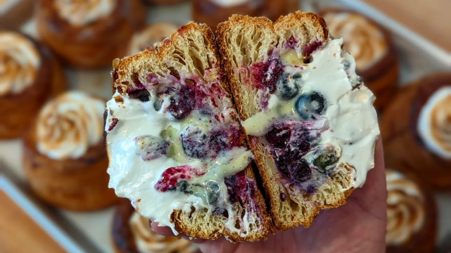 Blueberry-lemon-meringue-croissant-Dana-Carey-Bakes-1092023 bread fest portland