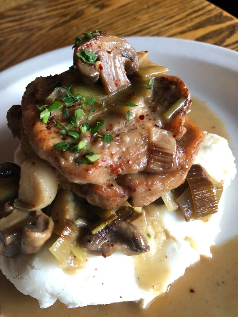 A delicious looking plate of food at Cassidy's Restaurant And Bar in Portland, Oregon.