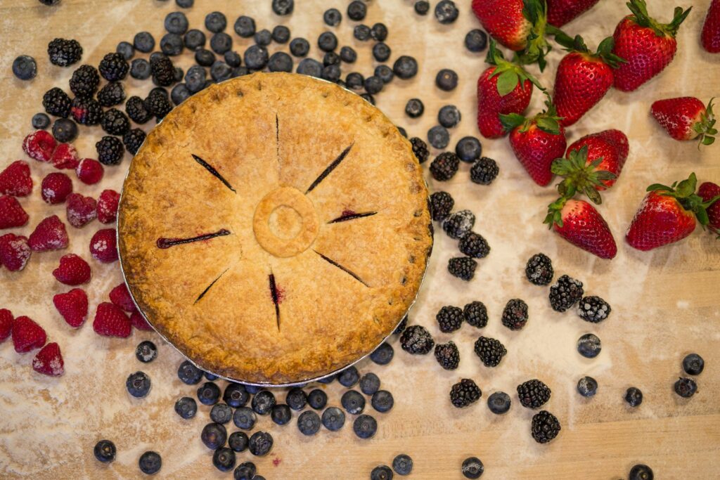 delicious pie at blue raeven