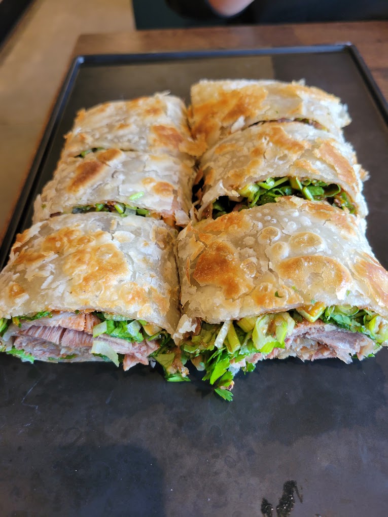 beef pancake roll