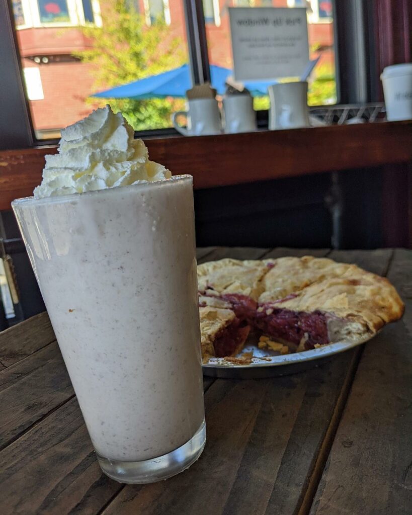 Cherry pie milkshake.