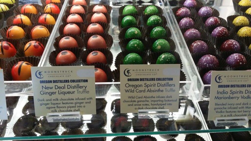 Delicious colorful truffles.
