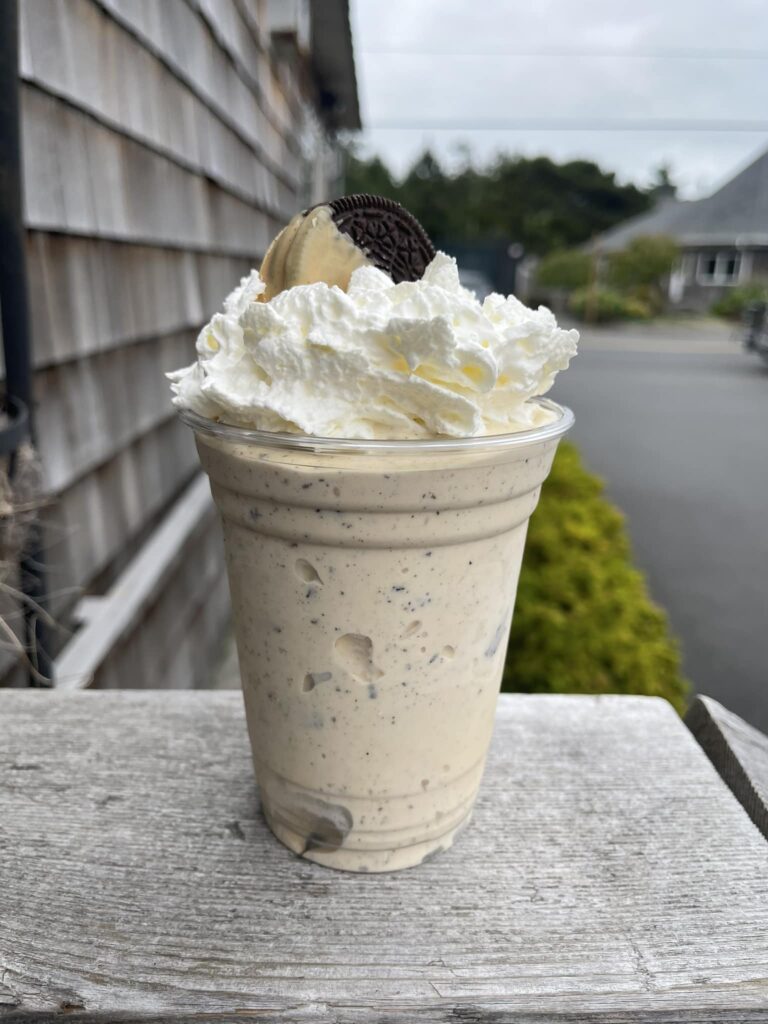 A peanut butter Oreo milkshake.