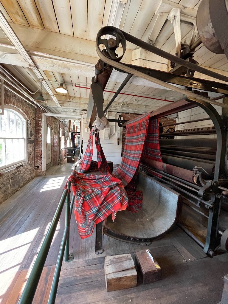 Old equipment inside the mill.