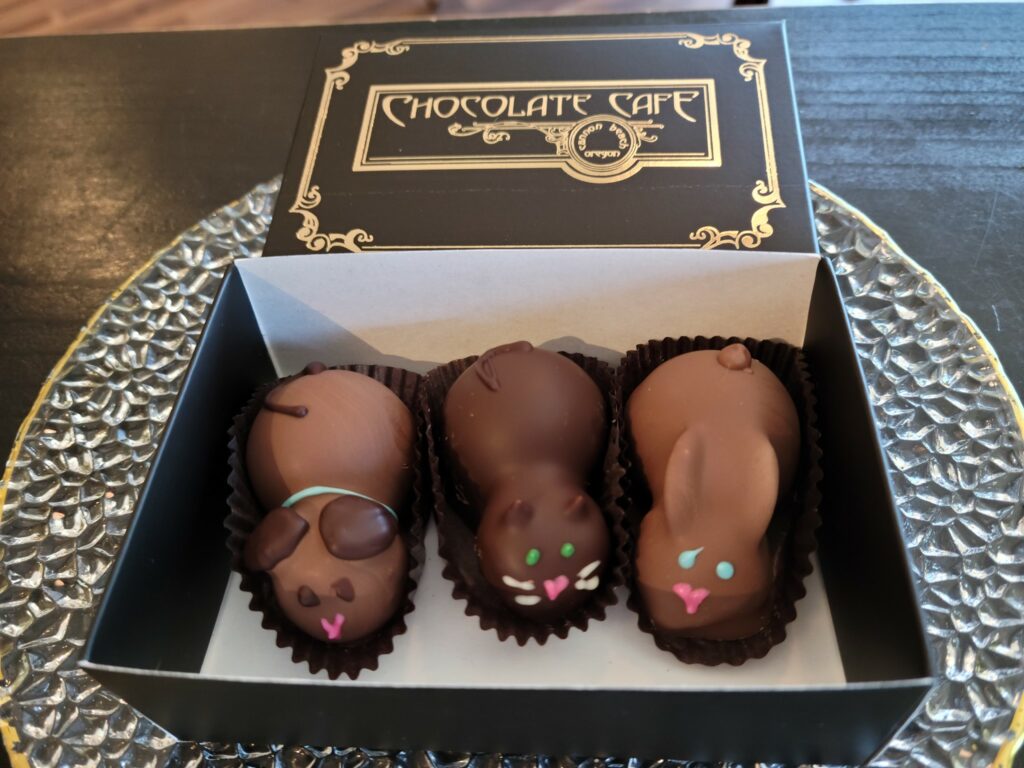 Chocolate mice.
