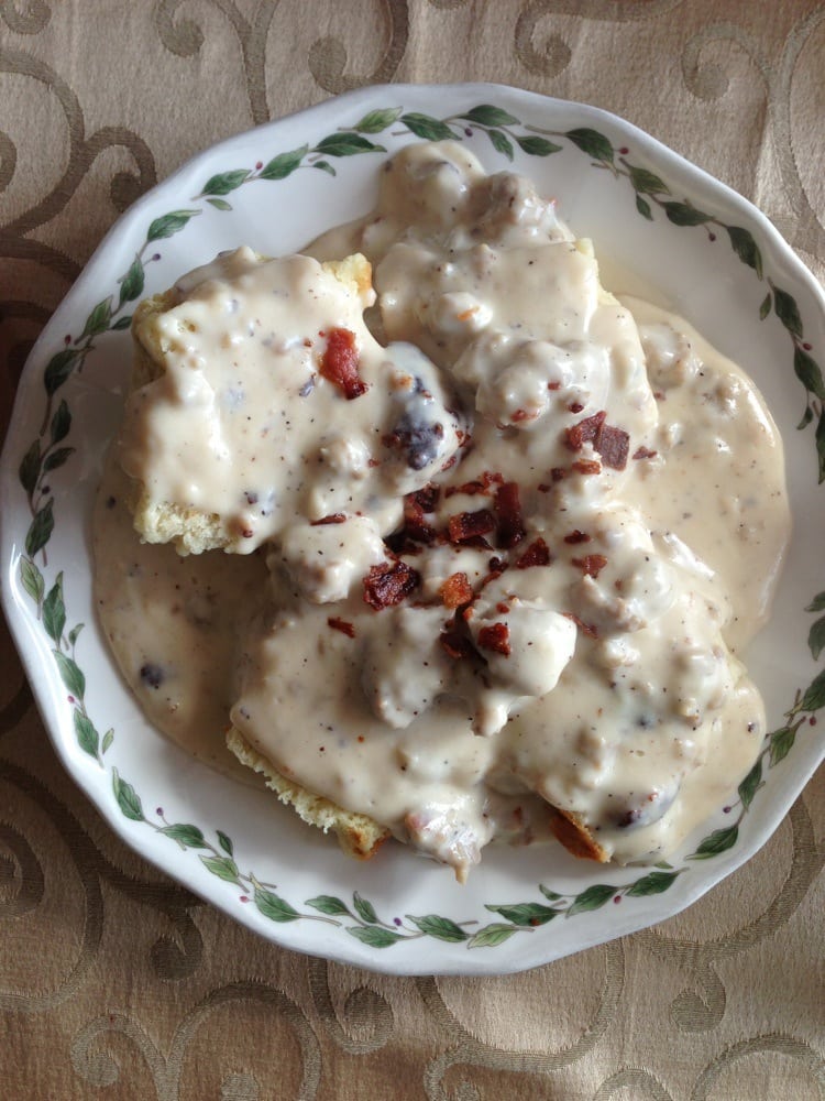 Biscuits and gravy.