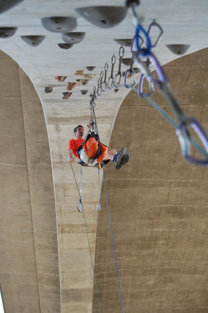 Close up of climber