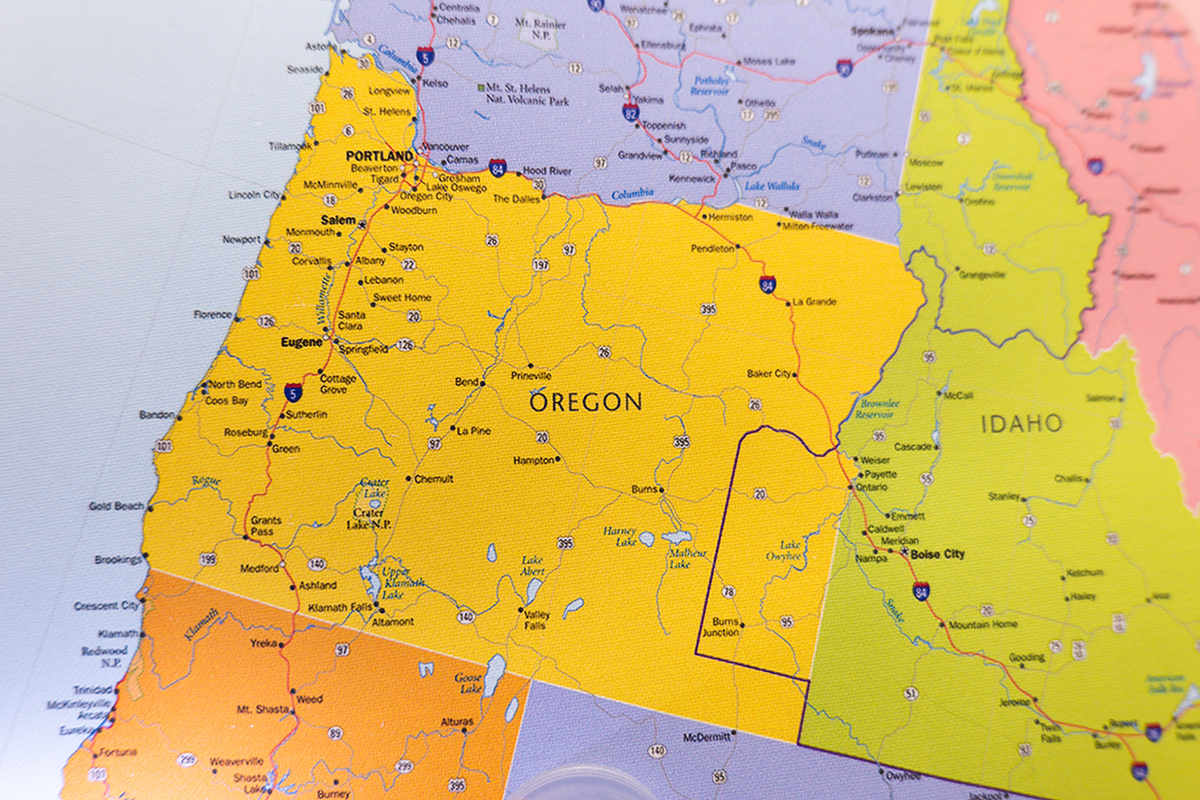 Oregon,State,On,The,Map.,Discover,The,Oregon,State,Through greater idaho