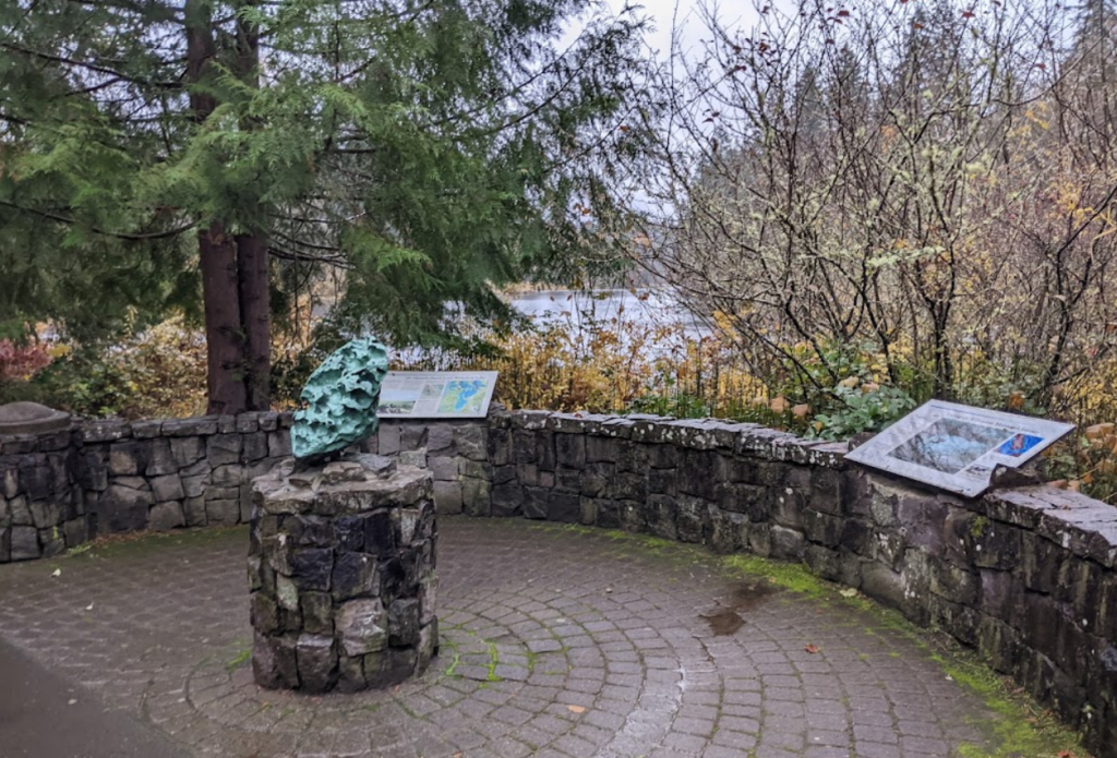 fields bridge park, willamette meteorite, west linn, missoula floods, oregon, columbia river gorge, geology, oregon history, interactive map, prehistory, prehistoric floods