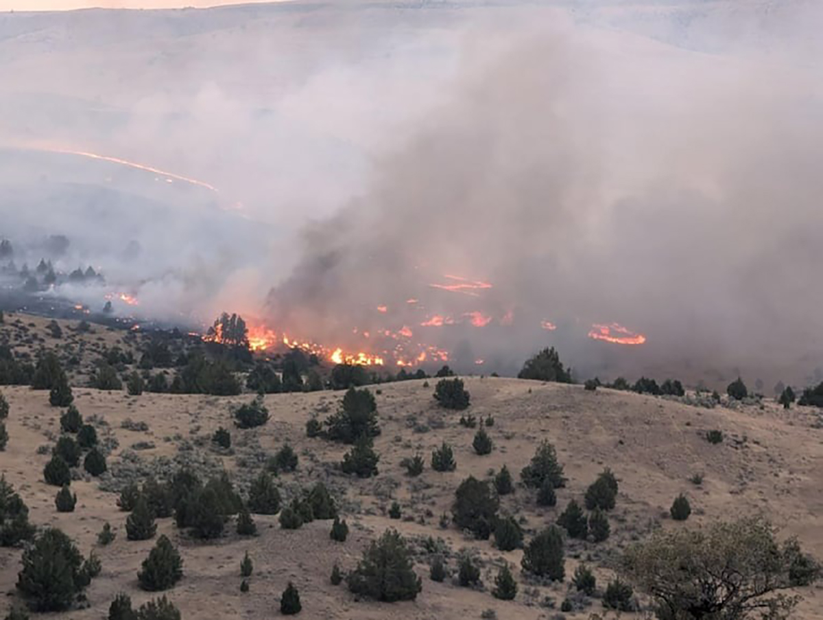 wasco oregon wildfires wasco county