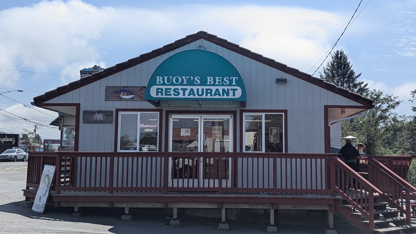 Photo by Kaja Swieb via Google Local. The exterior of Buoy's Best restaurant.