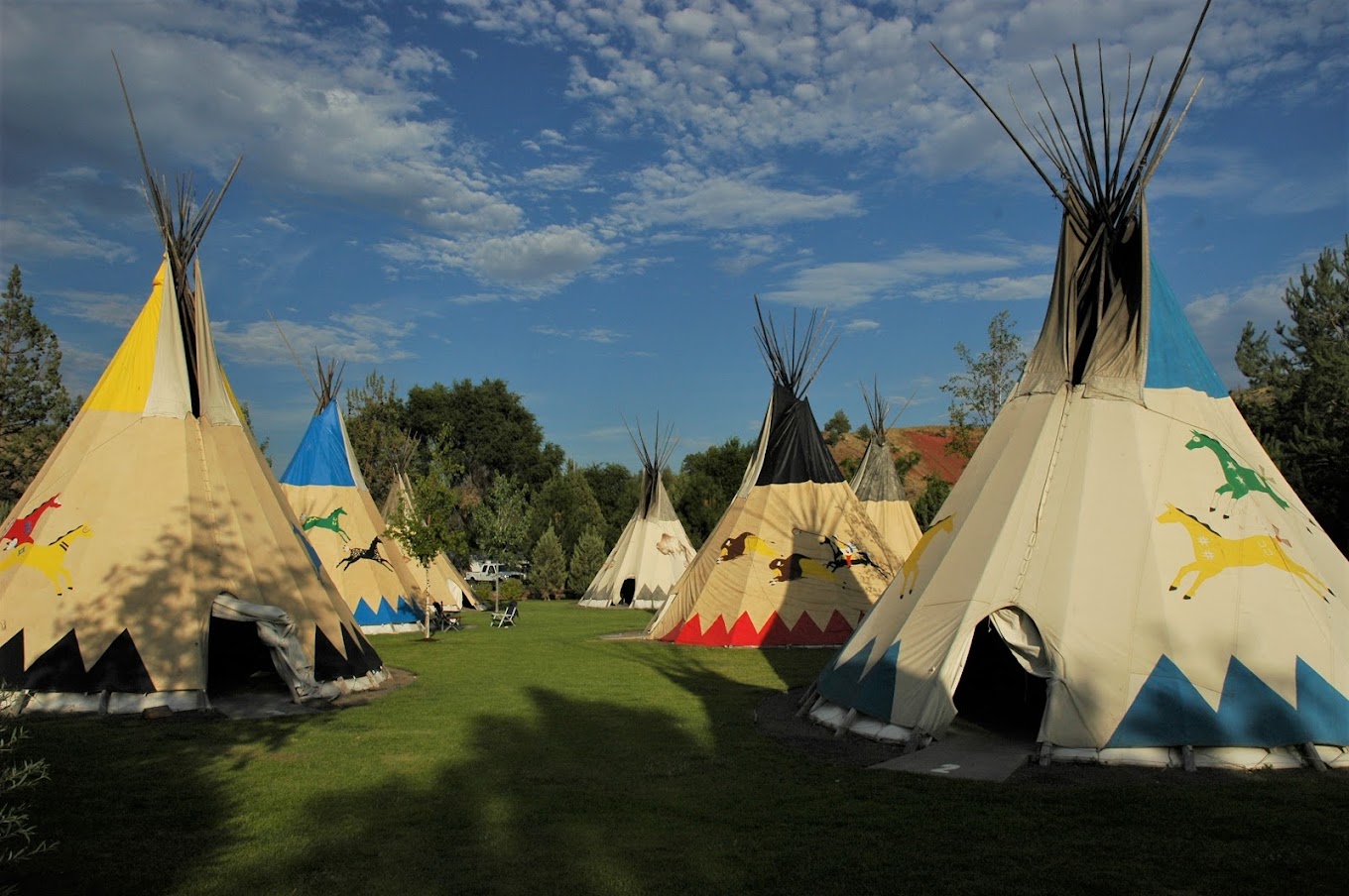 Photo by Larry Andreasen via Google Local 2 Teepees available for camping at Kah-Nee-Ta Hot Springs Resort.
