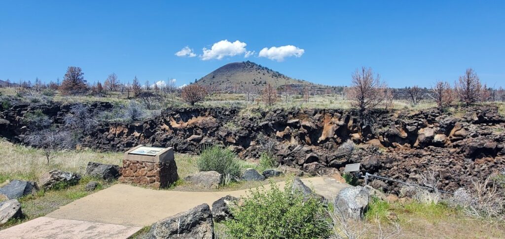 View of the Lava Beds National Monument.