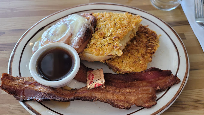 Crunchy French Toast at Covered Bridge Cafe