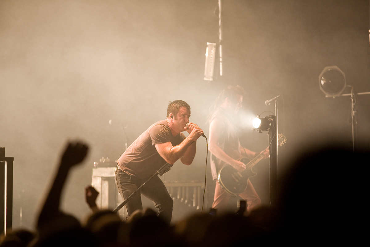 Budapest-july,24:,Nine,Inch,Nails,Band,Performs,On,Stage,At Nine Inch Nails