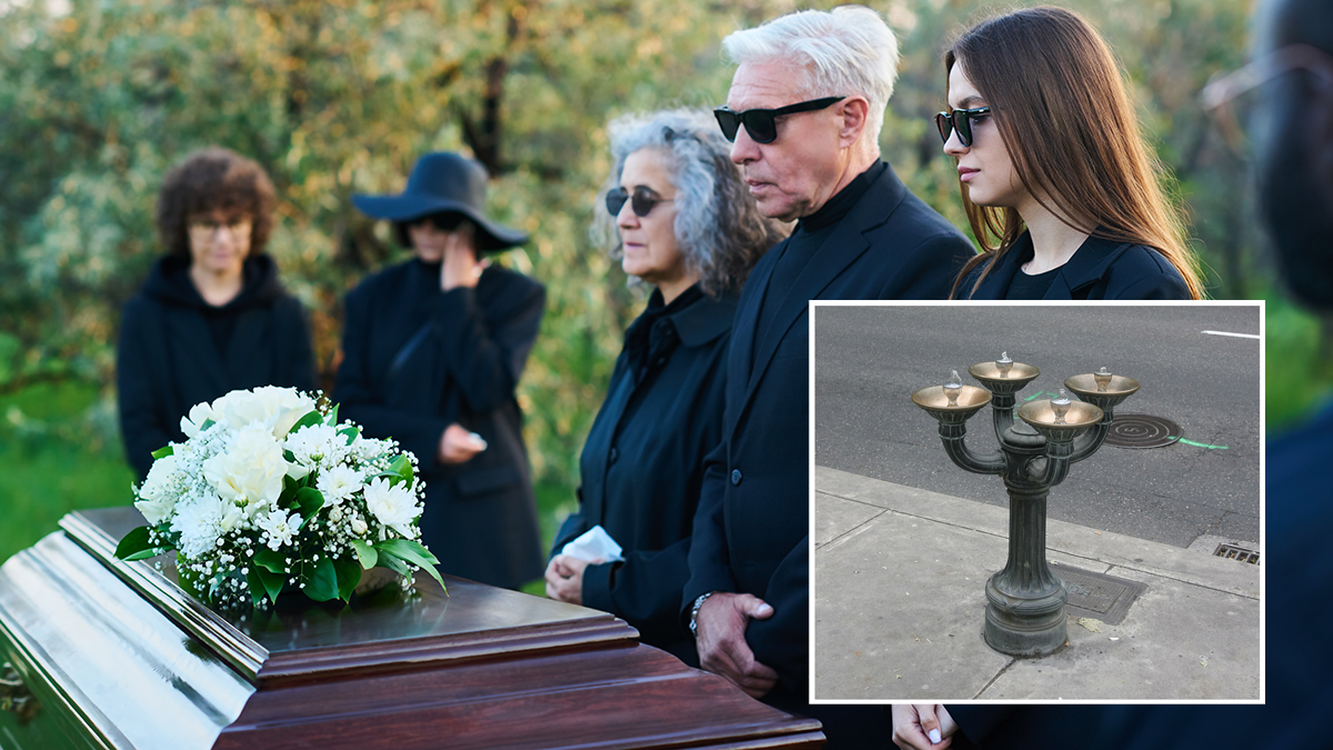 Family,Of,Three,Grieving,People,In,Sunglasses,And,Mourning,Clothes benson bubbler family mourning death