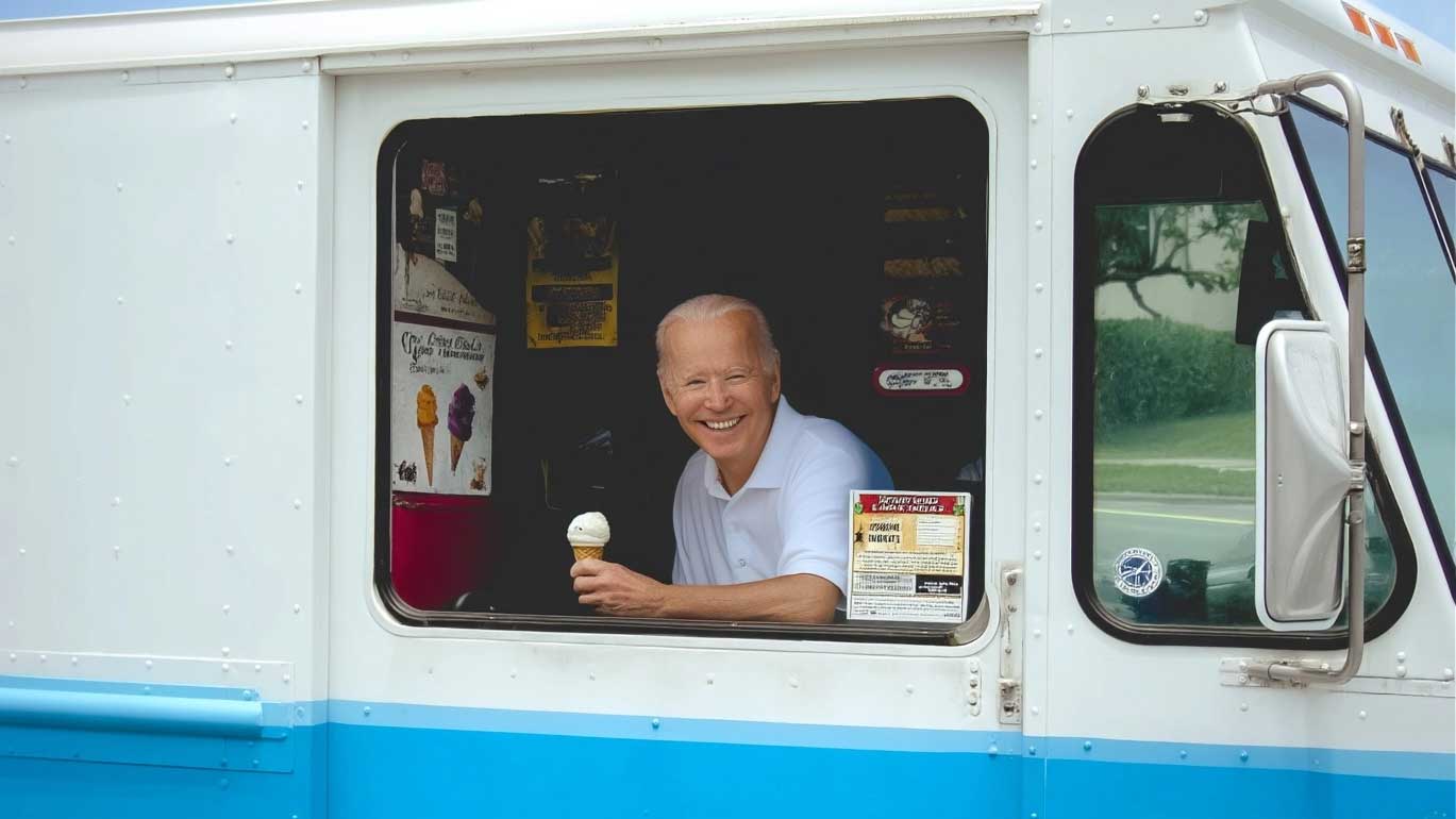 biden_ice_cream_truck_pdx joe biden serving ice cream in Portland, Oregon