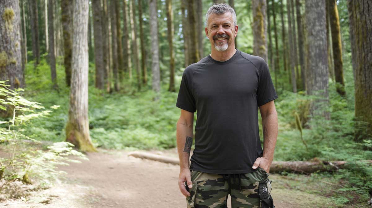 camo-shorts-guy dad wearing camo shorts