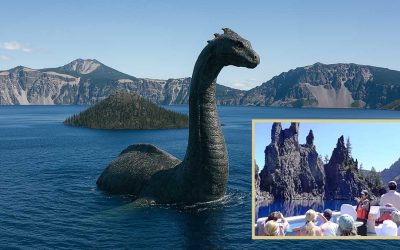 Crater Lake Monster Emerges Again, Blames TikTok Hikers for Eating Entire Boat Tour