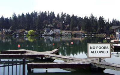 Privileged Locals Cheer as “No Poors Allowed” Sign Installed at Lake in Lake Oswego