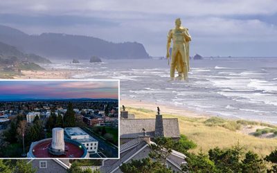 State Officials Quietly Swap Haystack Rock for Gold Man, Salem Left With a Sad, Bare Dome