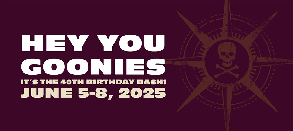 goonies weekend, 2025,
astoria oregon, june 5-8,
corey feldman
truffle shuffle, 40th anniversary, oregon coast, family fun, things to do