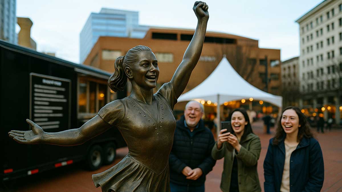 Tonya-Harding-Statue-in-Urban-Plaza