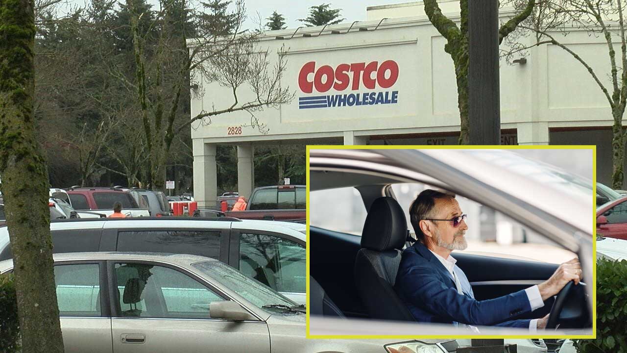 costco-parking-lot costco eugene oregon
