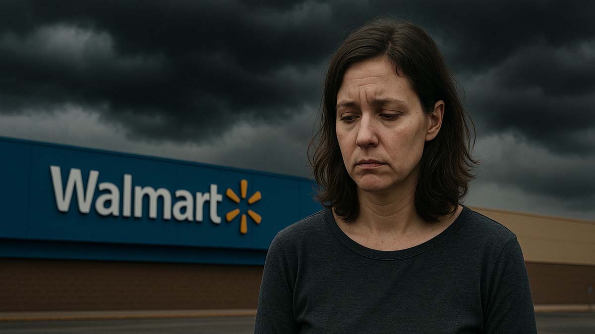 woman at walmart sad woman sad walmart