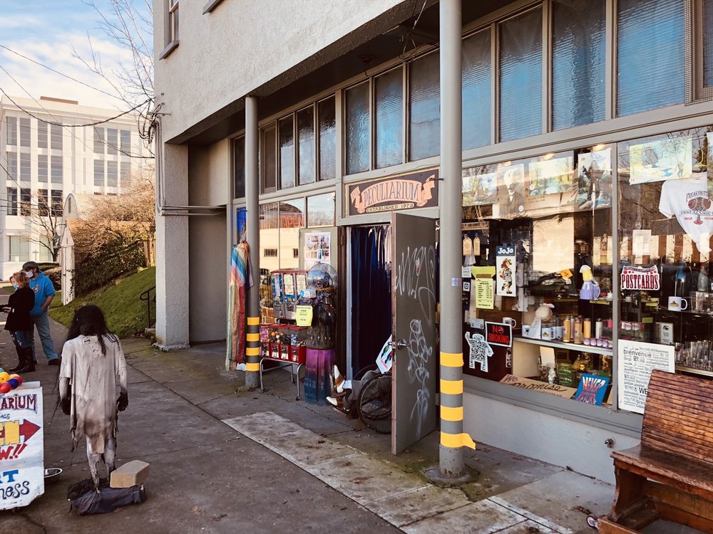 Photo by Ace E via Yelp. The outside of the Peculiarium building.