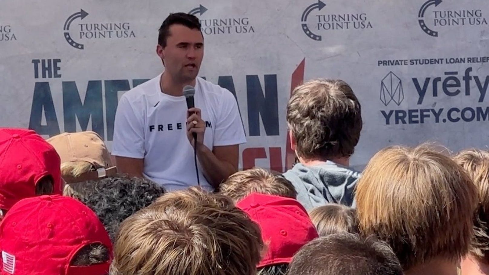 db605f8a-48c0-4fae-a775-bf1b98b4 Charlie Kirk moments before he was assassinated